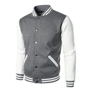 Custom Geometric Stand Collar Hooded Varsity <b>Jacket</b> for <b>Men</b> Eco-Friendly Wool Streetwear Blank Design Wholesale - Product Image 1