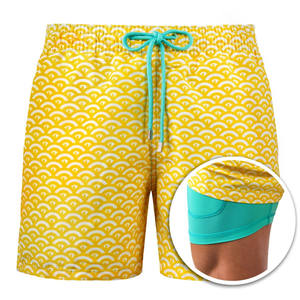 Compra Pantalones Cortos de Verano para Hombre de Alta Calidad, Transpirables, de Algodón, Cintura Media, Cierre con Cordón, Diseño Liso - Product Image 4