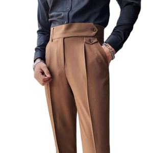 Printemps et automne pantalon habillé pour hommes respirant poids lourd vente chaude grande taille en gros conception personnalisée boutonné - Product Image 1