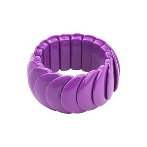 Fashion Hot Sale Colorful Resin Crafts Beaded <b>Bracelets</b> Trendy <b>Stack</b> Elastic <b>Bracelets</b> Bangles - Product Image 2