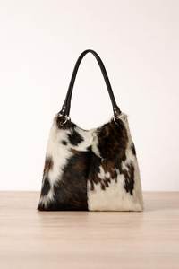 Sac fourre-tout en cuir véritable à poils, abordable et portable, pour femme, design personnalisé, avec fermeture éclair, très demandé, anti-rétrécissement - Product Image 6