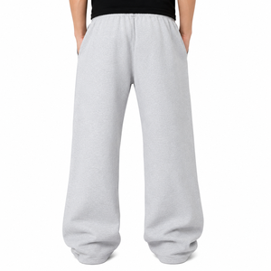 Pantalon de survêtement ample pour homme, gris, imprimé personnage d'anime, taille élastique avec cordon de serrage, respirant, poids moyen, 100% coton, décontracté - Product Image 3