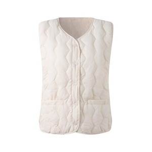 Chaleco Acolchado Impermeable y Transpirable <span class=keywords><strong>de</strong></span> Talla Grande con Doble Abotonadura - Chaleco Acolchado con Forro Polar para Mujer, Ideal para Curvas - Product Image 6