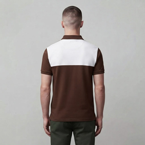Camisa de Hombre Personalizada 100% Algodón Tejido con 3 Botones, Manga Corta, Logotipo Impreso DTF, Secado Rápido y Transpirable - Product Image 3