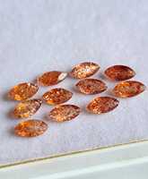 Pierres précieuses en pierre de soleil naturelle 4x8mm, taille marquise facettée, en vrac pour la fabrication de bijoux, disponibles à prix de gros.
