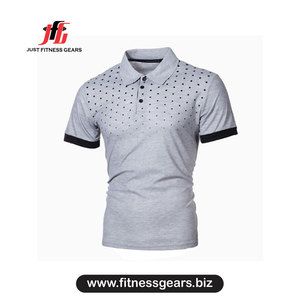 Polo de Algodón Rojo de Manga Corta para Hombre, Color Sólido, Casual, Tejido Transpirable, Corte Regular - Product Image 5
