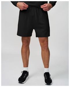 Pantalones Cortos Deportivos para Hombre, 100% Poliéster, Satén Sólido, Secado Rápido, Transpirables, Cintura Media, Elásticos, con Bolsillos, Logotipo Frontal, para Gimnasio - Product Image 4