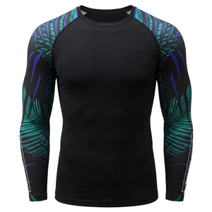 Custom Printed Men's Rash Guard MMA BJJ Rash guard Wholesale Custom Design Men Rash Guard Pakistan Manufacture - Product Image 5