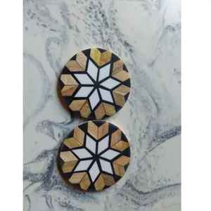 Posavasos de Diseño Moderno con Forma Cuadrada, Portavasos de Madera Natural Fresca para el Hogar o Hotel, Estilo Clásico, Precio del Producto - Product Image 4