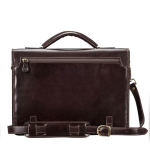 Sacoche pour ordinateur portable en cuir fait main de haute qualité, sac messager professionnel pour le bureau avec personnalisation, fournisseur en gros - Product Image 4