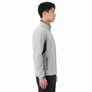 Veste coupe-vent softshell légère en polyester, tissu hydrofuge, construction respirante, fermeture éclair intégrale sur le devant - Product Image 4