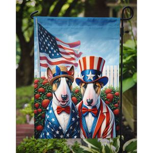 All American English Bull Terrier Multicolore Garden Flag Mailbox Bannière décorative de jardin pour Patio Artwork Flower Yard Lawn Sign - Product Image 3
