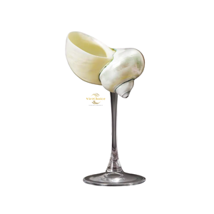 La Mejor Opción Vietchoice: Vaso de Concha Ecológico de Lujo Hecho a Mano, Vajilla Natural para Vino, Hecho en Vietnam 2026 Phoebe - Product Image 1