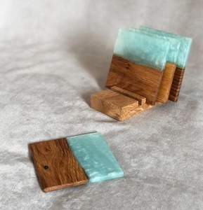 Resin Art <b>Coaster</b> Set Unique Handmade <b>Drink</b> <b>Coasters</b> for Home Decor Gift - Product Image 3