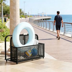 Cesto portaoggetti per piscina grigio scuro - Product Image 1