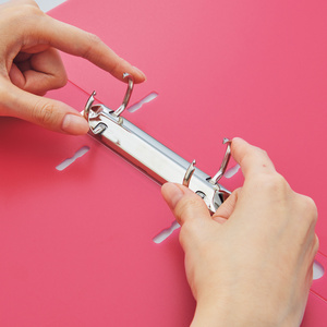 Nhật Bản A4 tài liệu tập tin chủ đầy màu sắc bìa Vòng chất kết dính 220 Sheets <span class=keywords><strong>PP</strong></span> nhựa thư mục tập tin thuận tiện nộp hồ sơ sản phẩm - Product Image 4