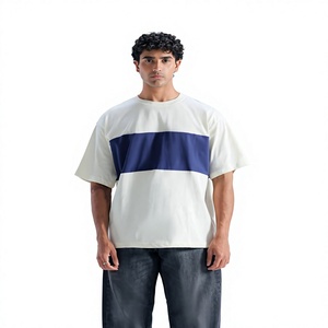 Camiseta de Manga Corta Extra Grande para Hombre, Blanca con Logotipo Azul Marino en el Frente, Tejida, 100% Algodón, Secado Rápido, Corte Casual - Product Image 5