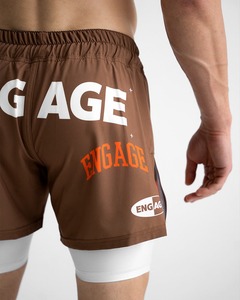 Pantalones Cortos de MMA Engage, Elásticos, de Secado Rápido, Transpirables, Ligeros, de Corte Amplio, para Entrenamiento Diario y Deportes - Product Image 5
