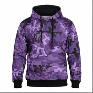 Camouflage Hooded Sweatshirt Men Regular Fit Printed Pocket Casual Autumn Knitted <b>Polyester</b> <b>Hoodie</b> - Product Image 1