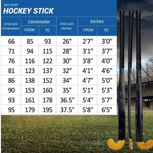 ไม้ฮอกกี้สนามไม้คุณภาพพรีเมียม ผลิตตามสั่ง พร้อมโลโก้  ประสิทธิภาพสูง น้ำหนักเบา แข็งแรง ด้ามโค้งต่ำ - Product Image 6