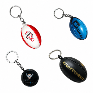 Porte-clés miniature de ballon de rugby personnalisé, cadeau publicitaire promotionnel, vente en gros, logo imprimé, souvenir pour les fans de sport, cadeau d'événement - Product Image 6