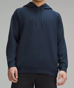 Sweat à capuche en molleton uni pour homme, personnalisé OEM, coupe classique, séchage rapide, respirant, décontracté, pour l'hiver et le streetwear - Product Image 2