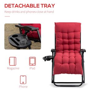 Comoda Sedia da Pesca Pieghevole Rossa con Portabicchieri e Tessuto Teslin - Product Image 6