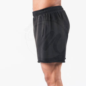 Shorts en coton délavé au soleil, impression personnalisée du logo, taille adulte, fabrication pakistanaise, shorts pour hommes, shorts délavés au soleil. - Product Image 3