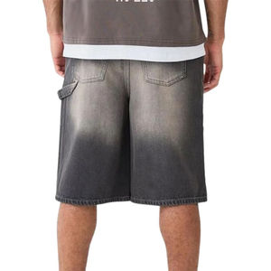 Bulk Order Denim <b>Shorts</b> Relaxed Streetwear Denim <b>Shorts</b> for Contemporary Fashion Brands - Product Image 2