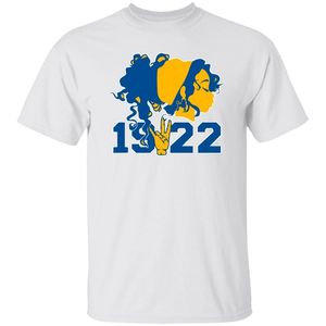 T-shirt blanc imprimé Sigma Gamma Rho, coton premium, manches courtes, vêtements grecs, impression personnalisée, vêtements de sororité - Product Image 1