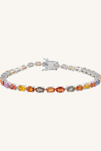 Pulsera de Zafiros Múltiples en Plata de Ley 92.5 KLSB-20638 - Product Image 3