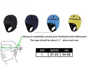 Casques de rugby pour adultes de haute qualité, taille personnalisée, coque souple en EVA, double visière, réglables, antichoc, personnalisables, protection de la tête avec drapeau - Product Image 6