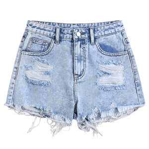 SHY SPORTS - Shorts de Mezclilla Desgastados Personalizados de Alta Calidad para Hombre, Estilo Nuevo, Shorts de Mezclilla Rotos para Chico, Último Diseño - Product Image 1
