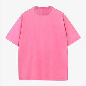 T-shirt Homme Oversize Délavé à l'Acide 100% Coton Vintage Lavé Grammage Lourd Col Rond Vierge Streetwear Personnalisable avec Logo - Product Image 5
