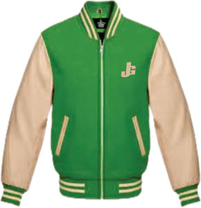Veste varsity en laine vintage pour homme, lavée, bicolore, avec manches en cuir, respirante et chauffante - Product Image 6