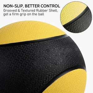 Balón Medicinal Ecológico Personalizado con Logotipo al por Mayor para Entrenamiento en Gimnasio, Hecho de Cuero PU, Opciones de Peso de 1-10 kg, Tamaño de 14 Pulgadas - Product Image 5