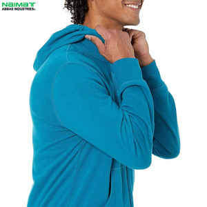 Sudadera con capucha y cremallera para hombre, con forro de malla transpirable, ligera, para entrenamiento en el gimnasio, ropa deportiva activa. - Product Image 5