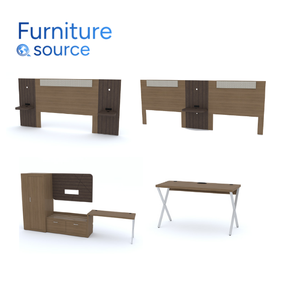 Chic <b>Hotel</b> Furniture Holiday Inn - Functional Full <b>Hotel</b> Room Set with MDF/LPL Finishing -Factory Price <b>Hotel</b> Furniture Supplier - Product Image 2