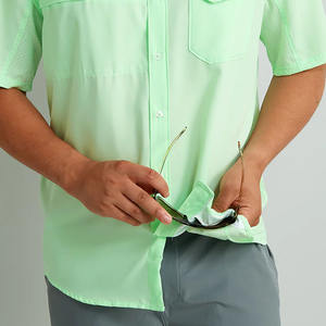 Chemise de pêche à manches longues à séchage rapide, respirante, UPF 50, 100% polyester, boutonnée, avec plusieurs poches pour la randonnée - Product Image 5