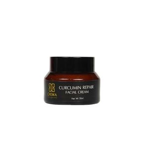 Crème réparatrice pour le visage CHEWA à la curcumine 30mL, curcuma thaïlandais biologique, taches brunes, rougeurs, protection de la barrière cutanée, apaisement des irritations - Product Image 1