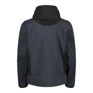 Vestes coupe-vent d'hiver en toile personnalisées avec logo OEM pour hommes, sports de plein air, grandes tailles, imprimées, fermeture éclair sur le devant, col montant - Product Image 5