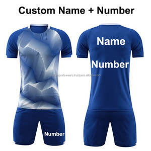Conjunto de Camiseta de Fútbol de Alta Calidad, Personalizada, de Manga Corta, Ligera, Transpirable, Antibacteriana y de Secado Rápido - Product Image 3