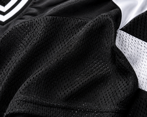 Nouveaux hauts courts à manches longues pour femmes, style mode, avec blocs de couleur personnalisés, maillot de football américain, impression de logo personnalisé, OEM, vente en gros, streetwear - Product Image 5