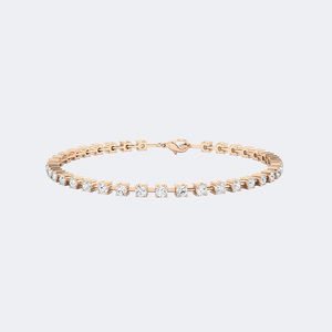2.35CTW Round Bar-<b>Set</b> Diamond Line Bracelet - Product Image 6