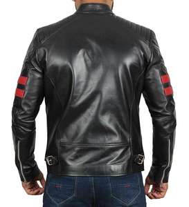 Veste en cuir pour homme de qualité supérieure, veste de moto en cuir véritable 2026, sur mesure - Product Image 6
