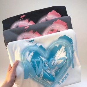 T-shirts graphiques décontractés pour femmes, vente en gros directe d'usine, pas chers, manches courtes, coupe ajustée, nouveau design, 100% coton, anti-plis - Product Image 6