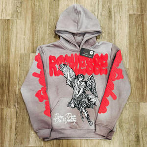 Hoodie personnalisé haut de gamme pour homme, streetwear premium, coupe ample, coton et polyester, fabricant - Product Image 4