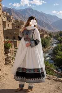 New Arrival Modern Knee Length Afghan Kuchi <b>Wedding</b> <b>Dresses</b> Handmade Multi Color Tribal Embroidery Afghan Kuchi Evening <b>Dresses</b> - Product Image 2
