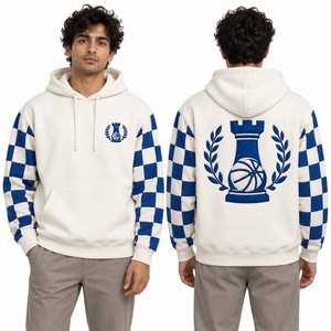 <b>Applique</b> Hoodies Custom Tackle Twill <b>Letter</b> Cotton Fleece Team Pullover OEM Wholesale Soft Touch Streetwear Teamwear Casual Wear - Product Image 1