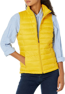 Chaleco de Plumón Personalizado para Mujer, Talla Grande, Sin Mangas, Chaqueta Acolchada, Cálida para Invierno, de Nailon, Estilo Ecuestre, Transpirable - Product Image 5